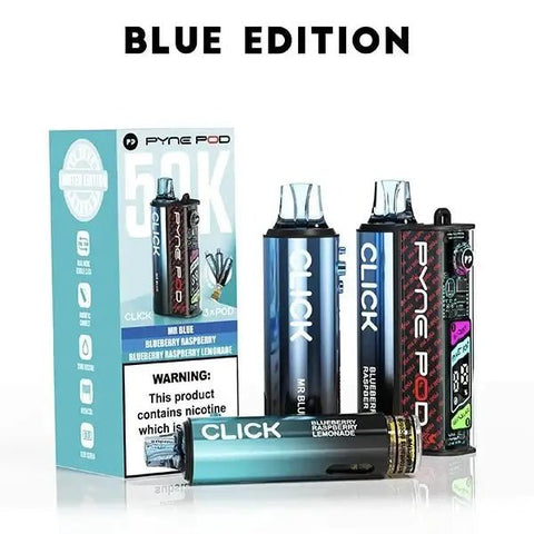 Pyne Pod Click 50K Prefilled Vape | TPD 50000 - Box of 5 - Vape & Candy Wholesale