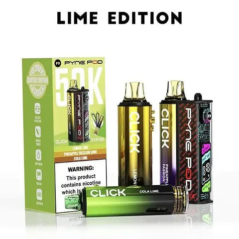 Pyne Pod Click 50K Prefilled Vape | TPD 50000 - Box of 5 - Vape & Candy Wholesale