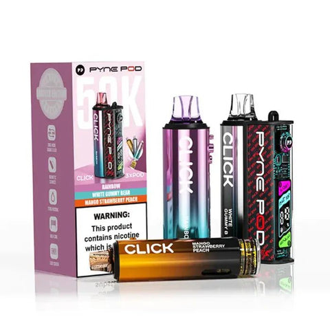 Pyne Pod Click 50K Prefilled Vape | TPD 50000 - Box of 5 - Vape & Candy Wholesale
