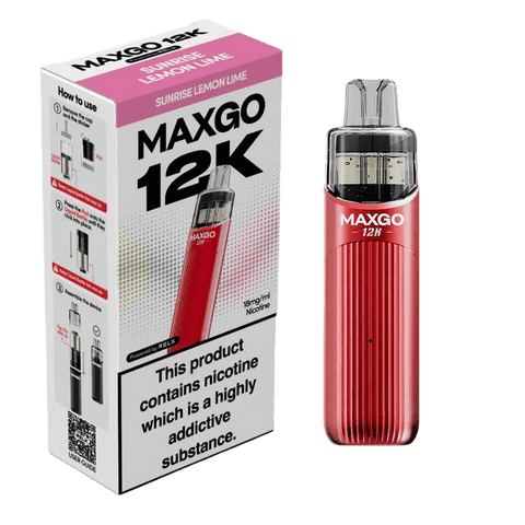RELX MAXGO 12k Pre - Filled Pod Kit TPD Compliant - Pack Of 3 - Vape & Candy Wholesale