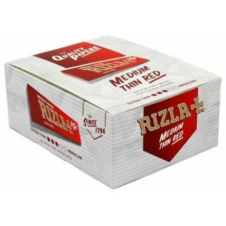 Rizla Red (Medium Thin) Rolling Papers 50 Pack - Regular - Vape & Candy Wholesale