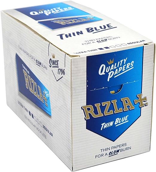 Rizla - Thin Blue Rolling Paper - Pack of 100