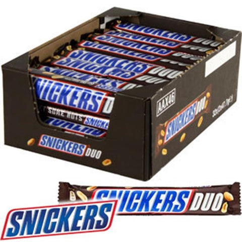 Snickers Duo Bar - 83.4g - Pack of 32 - Vape & Candy Wholesale