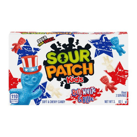 Sour Patch Kids Red, White & Blue Candy 3.08z - Pack of 12 - Vape & Candy Wholesale