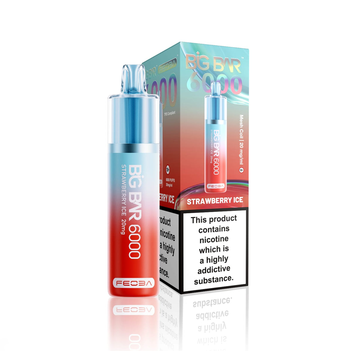 Feoba Big Bar 6000 Puffs Vape (Box of 5)