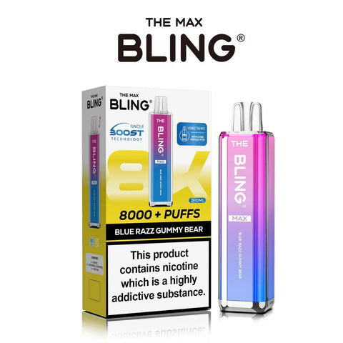 The Crystal Bling Max 8000 Disposable Vape Kit (Pack Of 5) - Vape & Candy Wholesale
