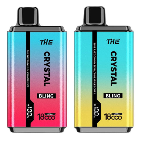 The Crystal Bling Ultra Twist 18000 Disposable Vape Box of 10 - Vape & Candy Wholesale