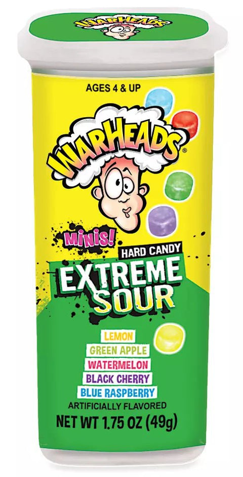Warheads Extreme Sour Minis Fruit Flavour Hard Candy Pack of 18 - Vape & Candy Wholesale