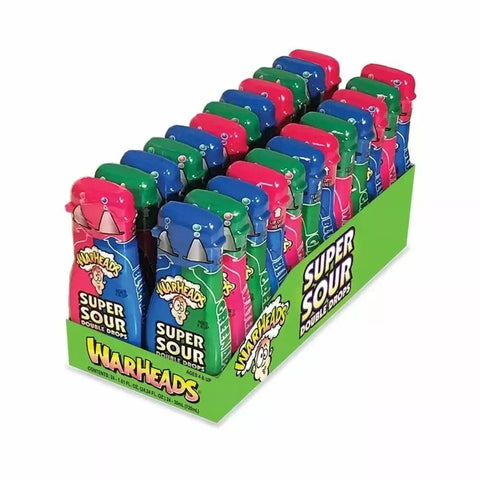 Warheads Super Sour Double Drops Pack of 24 - Vape & Candy Wholesale