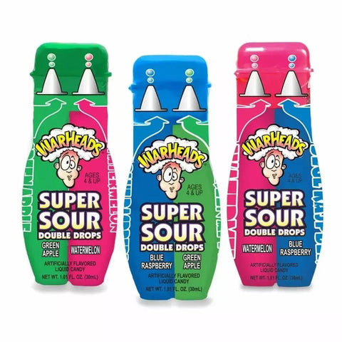 Warheads Super Sour Double Drops Pack of 24 - Vape & Candy Wholesale