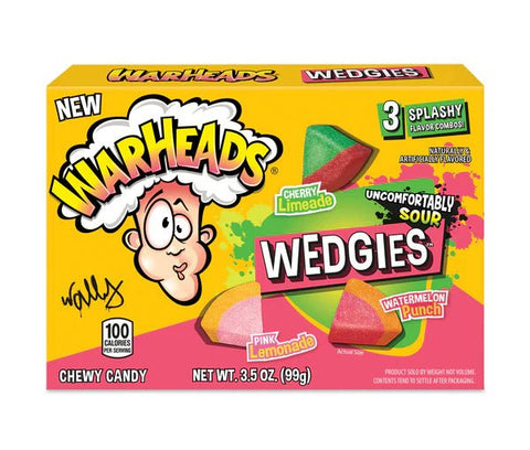 Warheads Wedgies 3 Splashy Chewy Candy 3.5oz Pack of 12 - Vape & Candy Wholesale