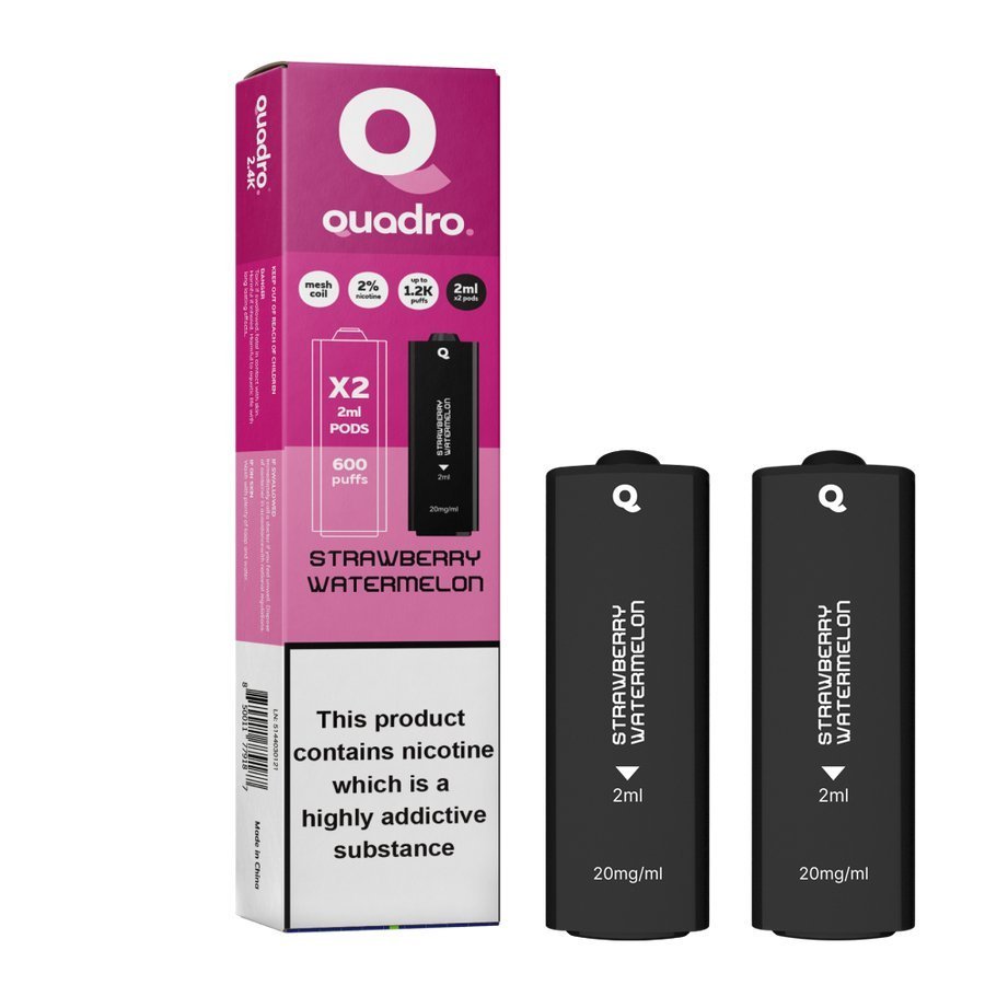 4 in 1 Quadro 2400 Puffs Replacement Pods Box of 10