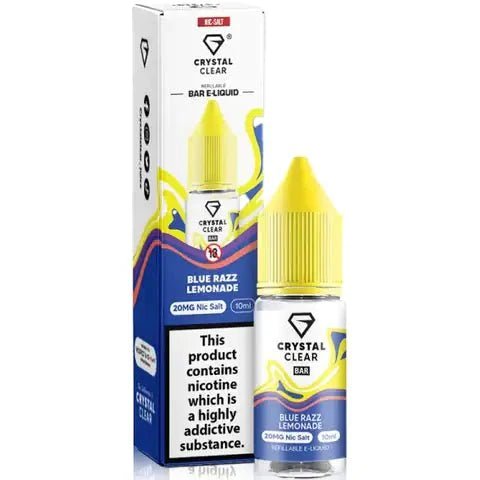 Crystal Clear Nic Salts 10ml- Pack of 10 - Vape & Candy Wholesale