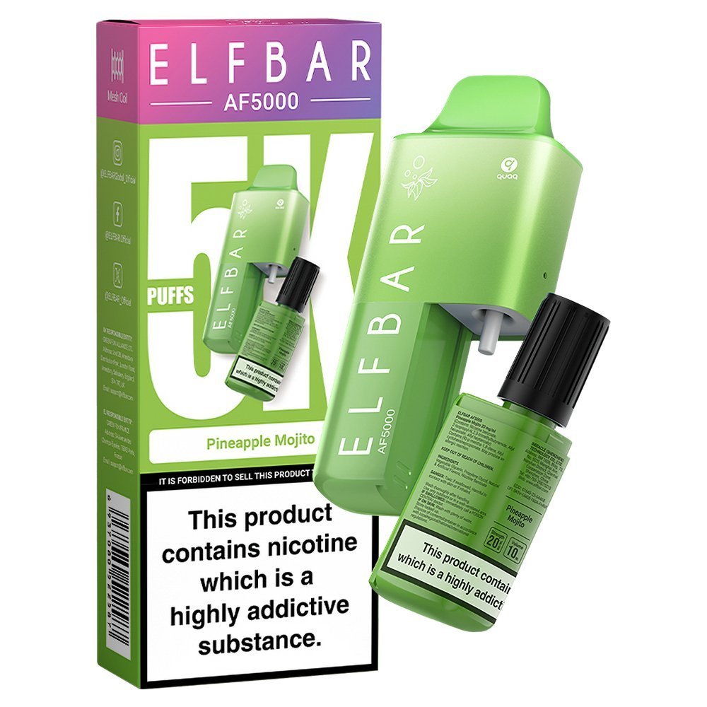 Elf Bar AF5000 Puffs Vape Device Kit (Pack of 5)