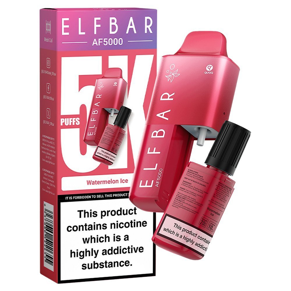 Elf Bar AF5000 Puffs Vape Device Kit (Pack of 5)