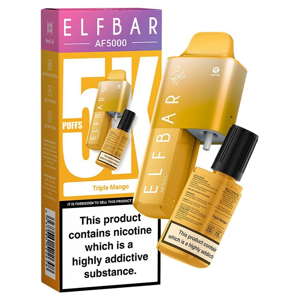 Elf Bar AF5000 Puffs Vape Device Kit (Pack of 5)
