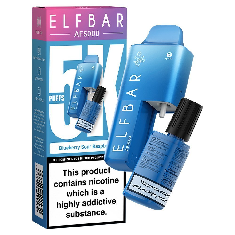 Elf Bar AF5000 Puffs Vape Device Kit (Pack of 5)