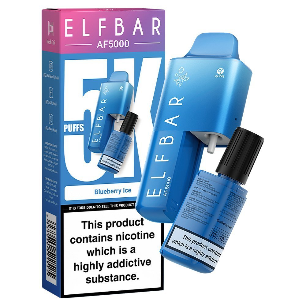 Elf Bar AF5000 Puffs Vape Device Kit (Pack of 5)