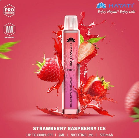 Hayati Mini Pro 600 Disposable Vape Puff Bar Pod Box of 10 - Vape & Candy Wholesale