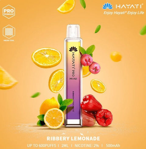 Hayati Mini Pro 600 Disposable Vape Puff Bar Pod Box of 10 - Vape & Candy Wholesale