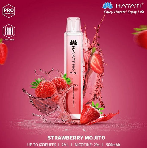 Hayati Mini Pro 600 Disposable Vape Puff Bar Pod Box of 10 - Vape & Candy Wholesale
