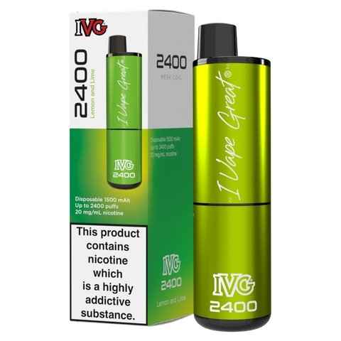 IVG 2400 Prefilled Disposable Vape Kit (Pack of 5)