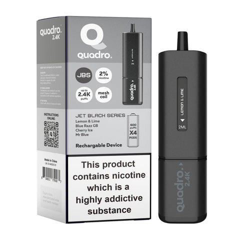 Quadro 2400 Puffs 4 in 1 Disposable Vape Pod Box of 5 - Vape & Candy Wholesale