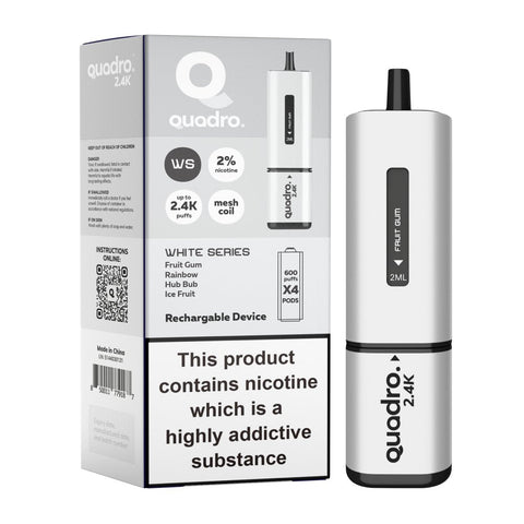 Quadro 2400 Puffs 4 in 1 Disposable Vape Pod Box of 5 - Vape & Candy Wholesale